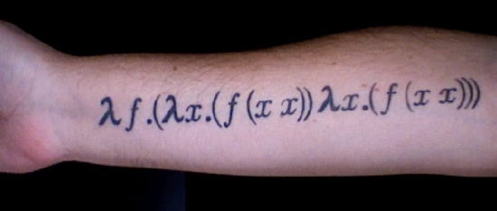 A tattoo with the Y Combinator
